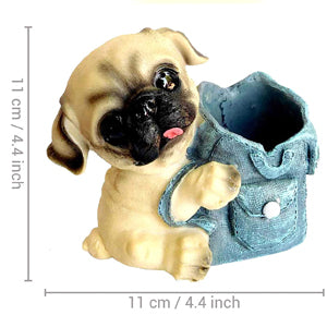 TIED RIBBONS Cute Dog Decorative Pen Stand for Gift office Desk Kids Study Table