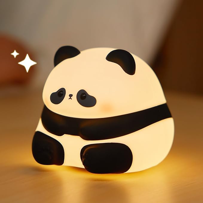 One94Store Rechargeable Silicone Panda Night Light for Kids