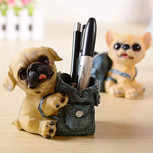 TIED RIBBONS Cute Dog Decorative Pen Stand for Gift office Desk Kids Study Table