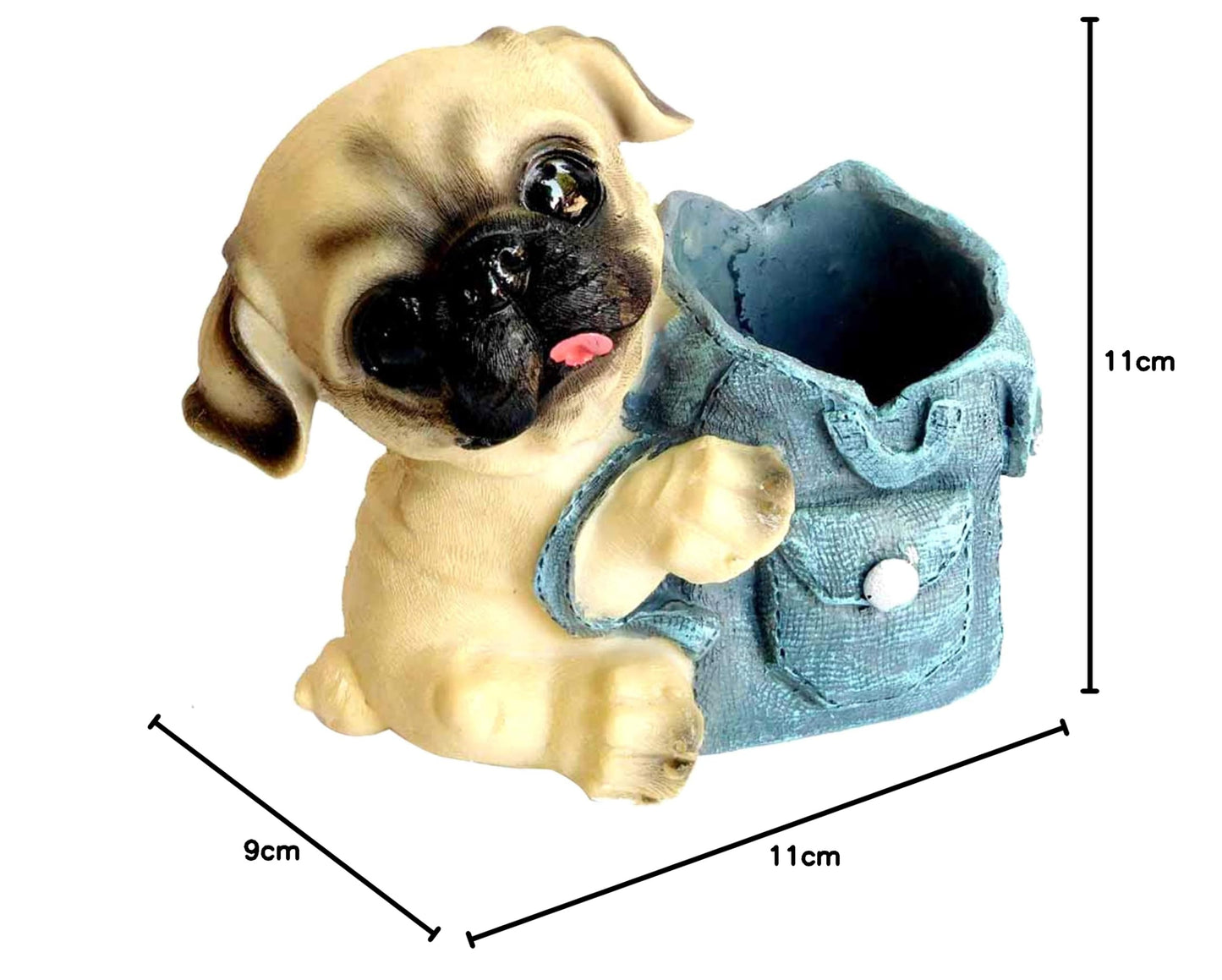 TIED RIBBONS Cute Dog Decorative Pen Stand for Gift office Desk Kids Study Table