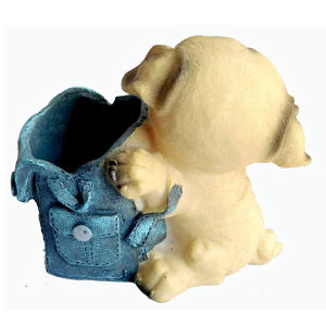 TIED RIBBONS Cute Dog Decorative Pen Stand for Gift office Desk Kids Study Table