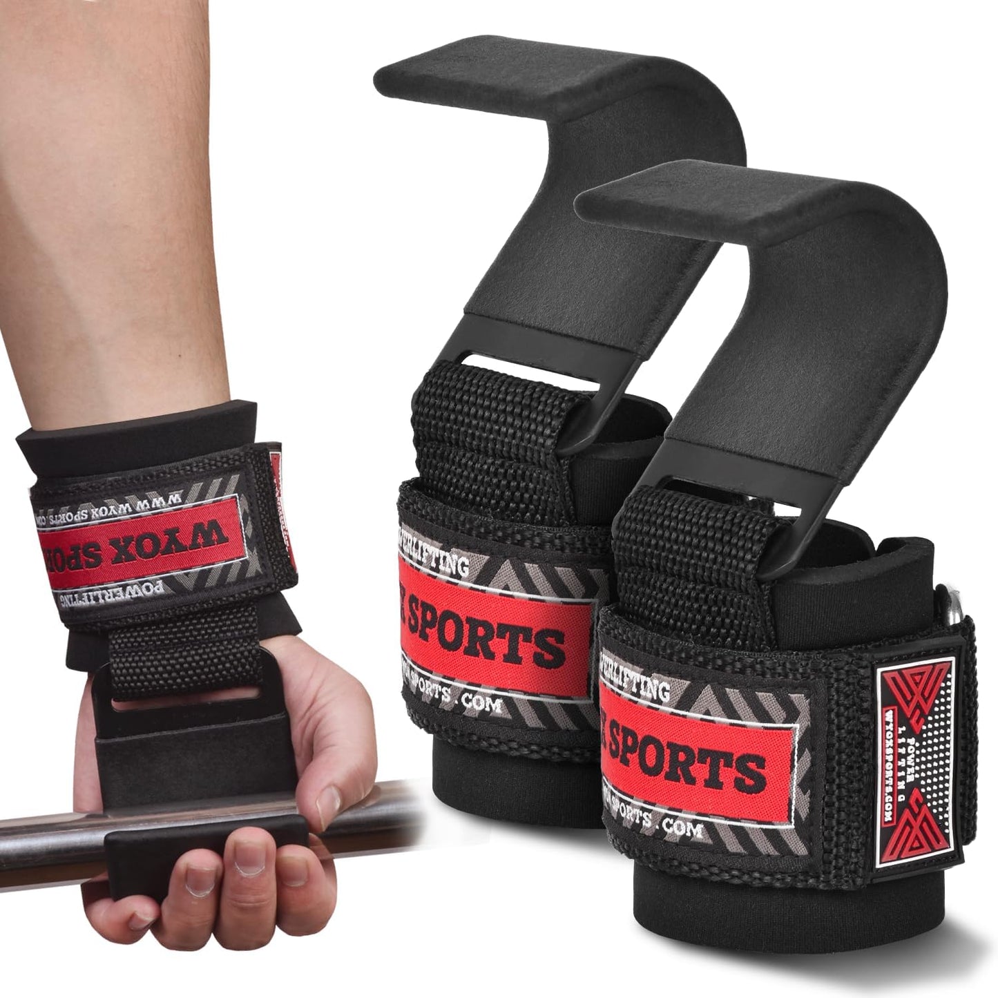 Daly Needs Power Weight Lifting Training Gym Straps Hook bar Wrist Support Lift Gloves