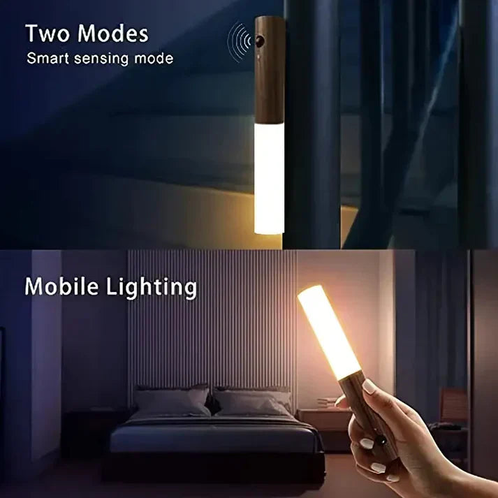Magnetic Wood Stick Night Light