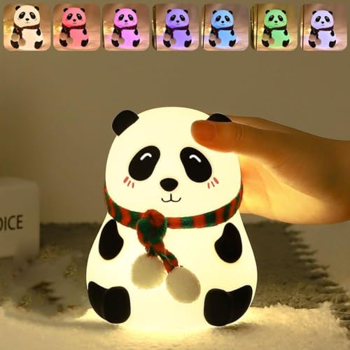 One94Store Rechargeable Silicone Panda Night Light for Kids