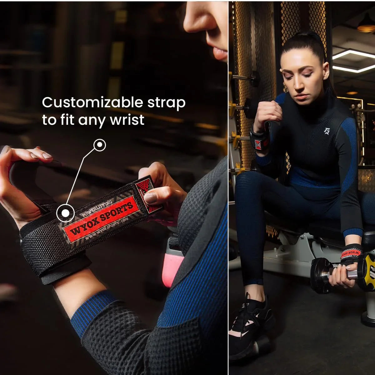 Daly Needs Power Weight Lifting Training Gym Straps Hook bar Wrist Support Lift Gloves