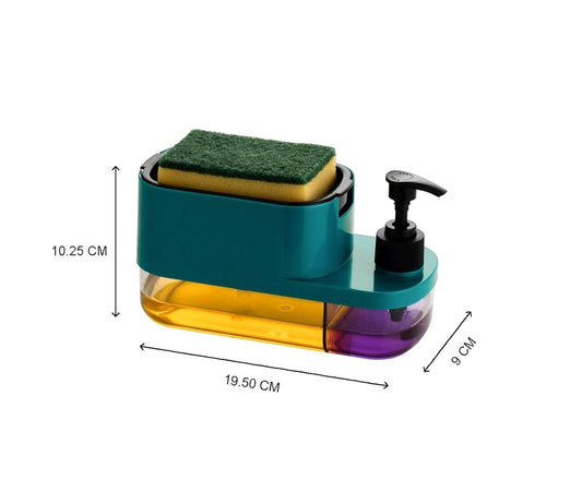 MARKWELL Plastic 3 in 1 Soap Pump Dispenser Dish Soap Liquid Dispenser