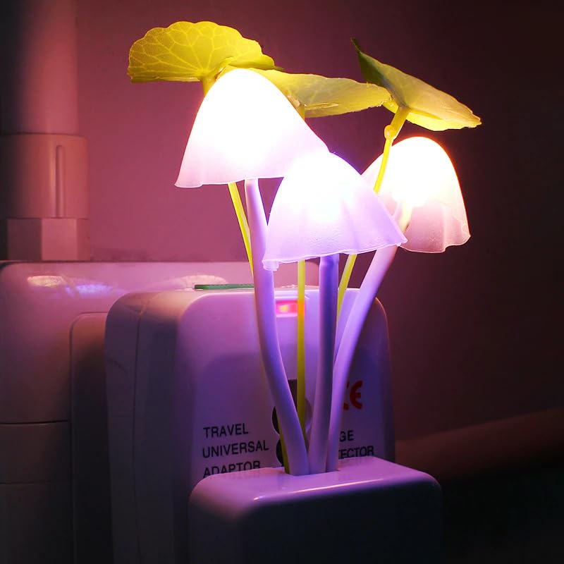 GLUN Magic 3D LED Night Lamp with Plug Smart Sensor auto On/Off and Color Change