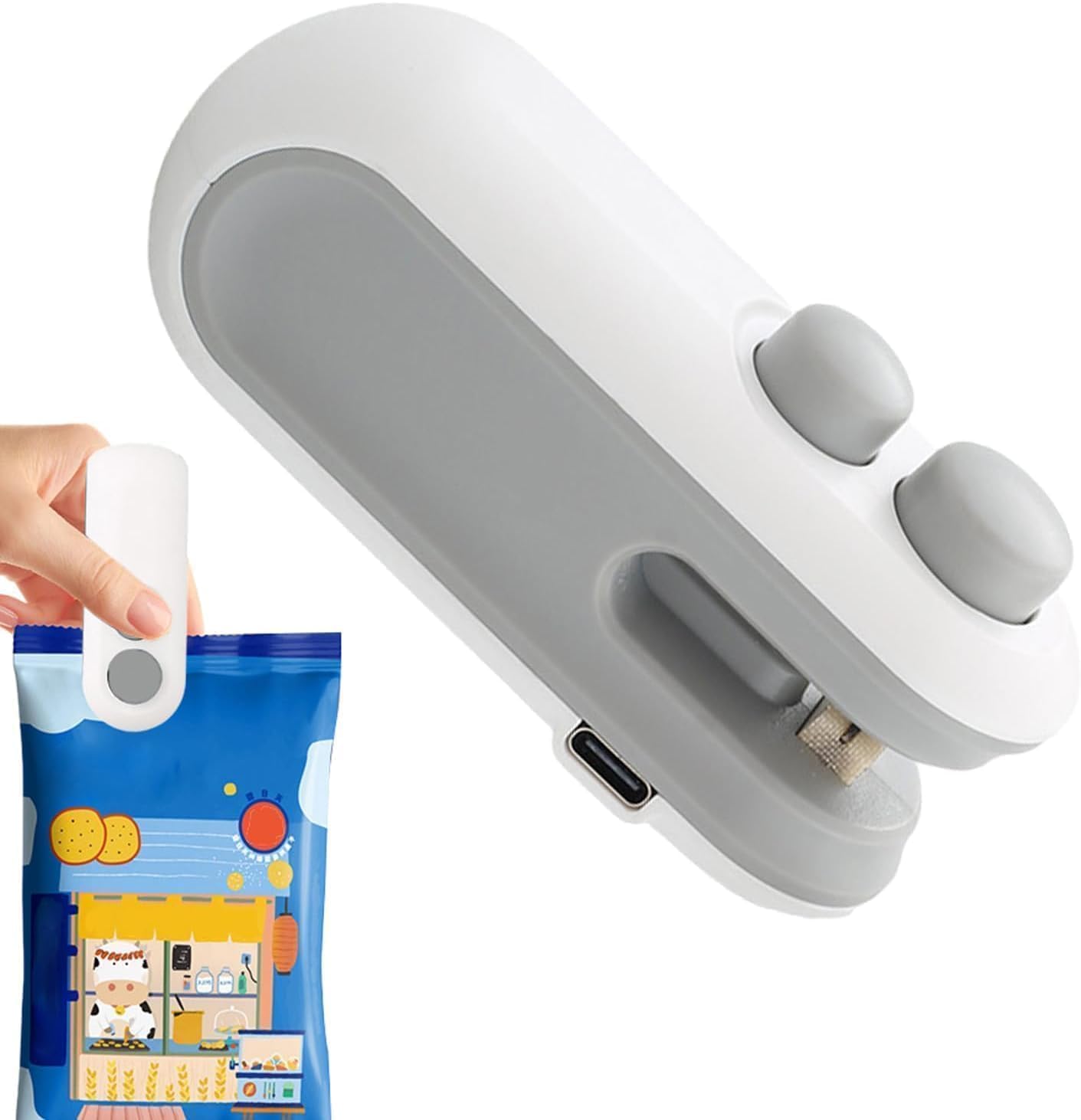 Wazdorf Sealing Clip - Portable Mini Sealing Machine Handheld Packet Sealer