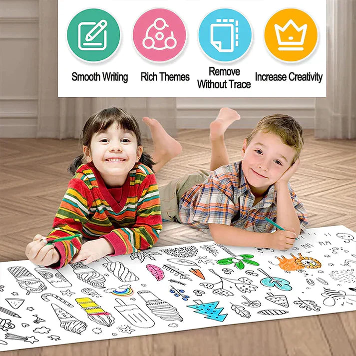 Children's Drawing Roll - Doodle Art