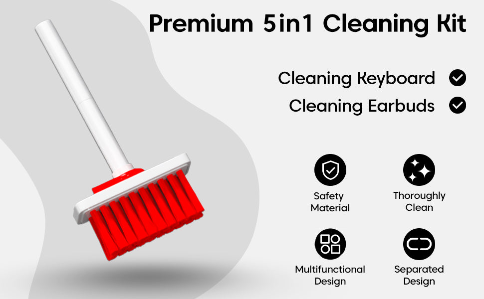 Sounce 5-in-1 Multi-Function Laptop Cleaning Brush/Keyboard Cleaning kit/Gadget Cleaning kit Gap Duster Key